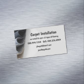 Tapijt Vloeren installatie Business Magnetisch Visitekaartje (Voorbeeld)