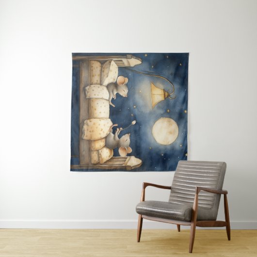 Tapijt voor bedtijd muizen wandkleed (In Situ (horizontaal))