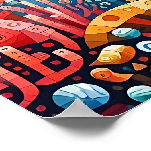 tapijt voor oceanen poster (Hoek)