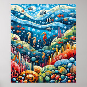 tapijt voor oceanen poster