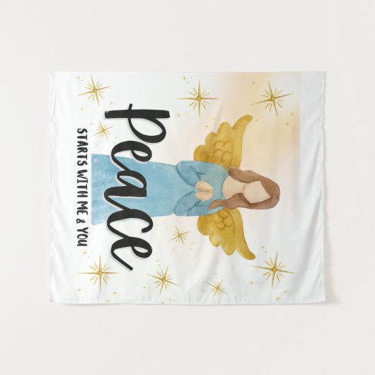 TAPIJT VOOR VREDE WANDKLEED (Voorkant (horizontaal))