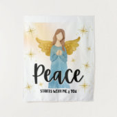 TAPIJT VOOR VREDE WANDKLEED (Voorkant)