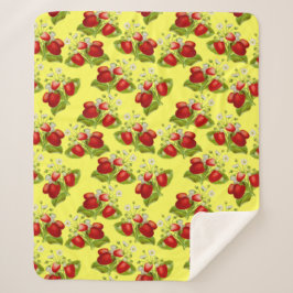  tapijtaardbeien gele aardbei sherpa deken
