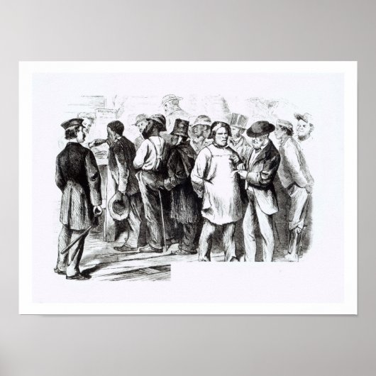 tapijtBaggers, laat 1860 (graving) (foto) Poster (Voorkant)