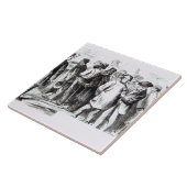 tapijtBaggers, laat 1860 (graving) (foto) Tegeltje (Zijkant)