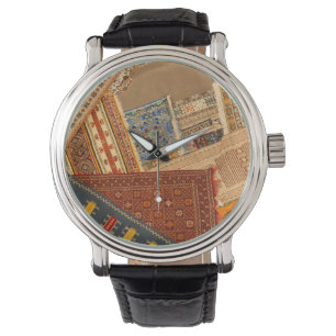 Tapijtcollage Close-up Horloge