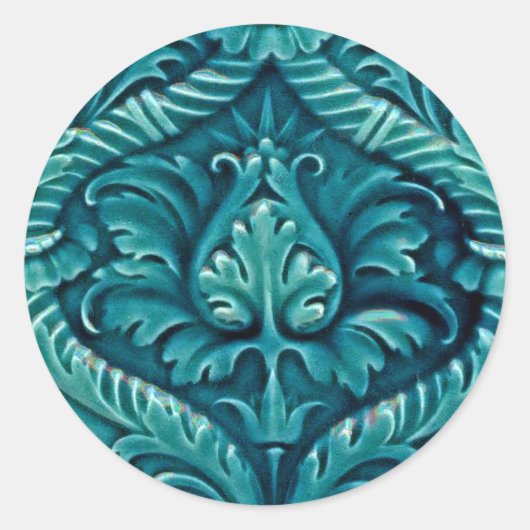 tapijten, Design en ambachten Ronde Sticker (Voorkant)