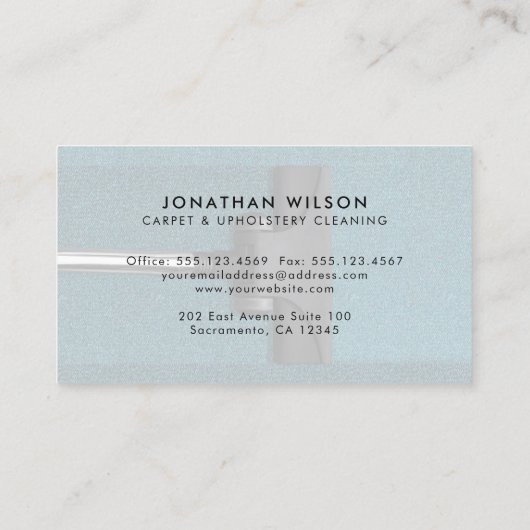 tapijten en superieure professionele reinigingsser visitekaartje (Achterkant)
