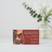 Tapijten en vloeren visitekaartje (Staand voorkant)