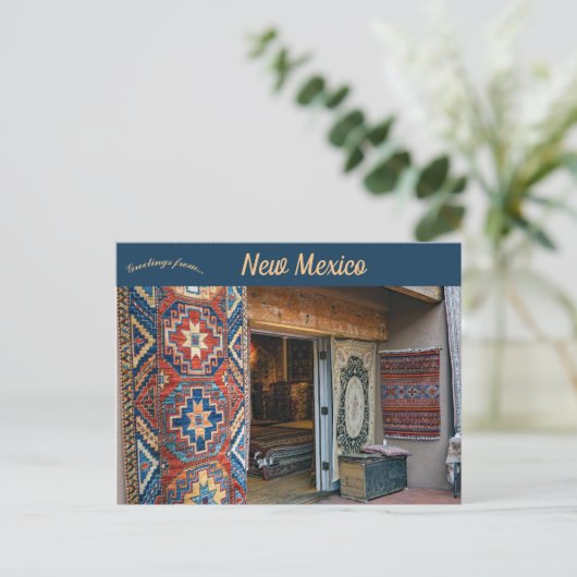 Tapijten in Santa Fe New Mexico Briefkaart (Staand voorkant)