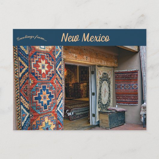 Tapijten in Santa Fe New Mexico Briefkaart (Voorkant)