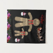 Tapijten Kerst Gingerbread Man Wandkleed (Voorkant (horizontaal))