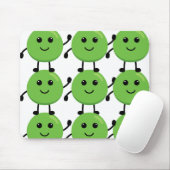 Tapijten met kleine glanzende erwten - Fun interie Muismat (Met muis)