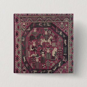 Tapijten voor het schilderen van tapijten vierkante button 5,1 cm