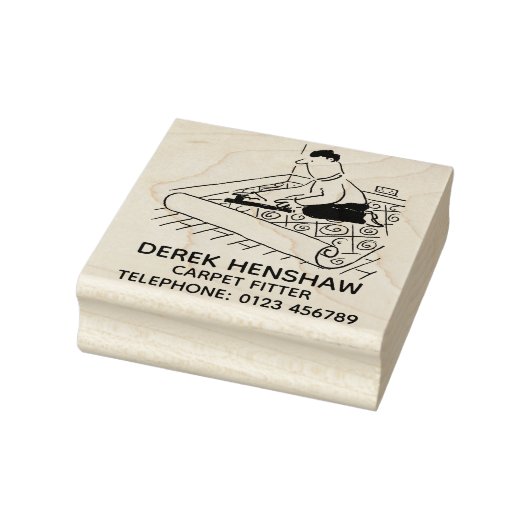 Tapijtfitter passend bij een tapijt rubberstempel (Stempel)