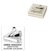 Tapijtfitter passend bij een tapijt rubberstempel (Gestempeld)