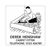 Tapijtfitter passend bij een tapijt rubberstempel (Afrduk)