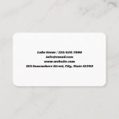 tapijtinstallateur visitekaartje (Achterkant)