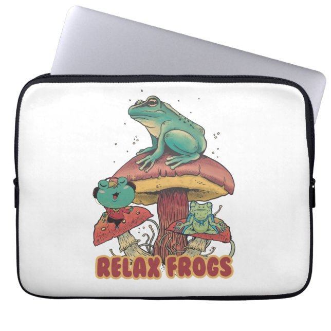 tapijtkikkers ontspannen laptop sleeve (Voorkant)