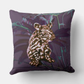 Tapijtkussen voor aubergines kussen (Achterkant)