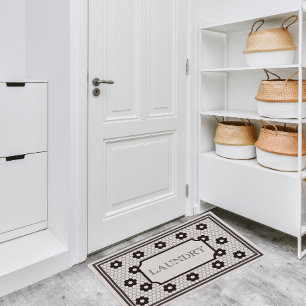 tapijtontwerpruimte zwart-wit deurmat