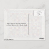 tapijtpagina van de kapitein van het boek Lindisfa Briefkaart (Achterkant)