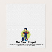 tapijtreiniger | Home Services Visitekaartje (Buitenkant ongevouwen)