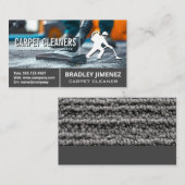 tapijtreiniger schrobkleed visitekaartje (Voorkant / Achterkant)