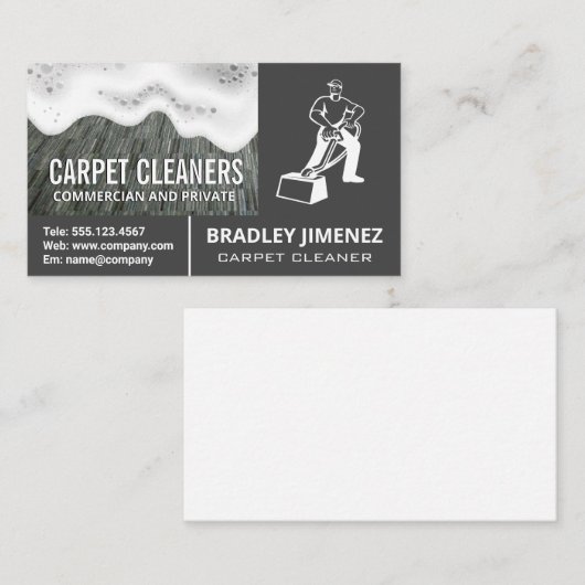 tapijtreiniger | tapijten | Zeep Sud Visitekaartje (Voorkant / Achterkant)