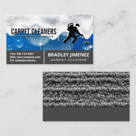 tapijtreiniger | tapijten | Zeep Sud Visitekaartje (Voorkant / Achterkant)