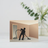 tapijtreiniging briefkaart (Staand voorkant)