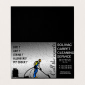 Tapijtreiniging Gevouwen Visitekaartje (Buitenkant ongevouwen)