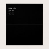 Tapijtreiniging Gevouwen Visitekaartje (Binnenkant ongevouwen)