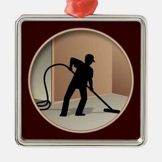 tapijtreiniging metalen ornament (Voorkant)