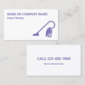 Tapijtreiniging Professionele reiniger Visitekaartje (Voorkant / Achterkant)
