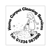 Tapijtreiniging Rubberstempel (Afrduk)