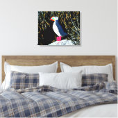 tapijtschelp in een tapijtschelp canvas afdruk (Insitu (Slaapkamer))