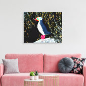 tapijtschelp in een tapijtschelp canvas afdruk (Insitu (Woonkamer))