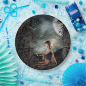  tapijtschelp met volledige maan kanaalriem Borden Papieren Bordje (Feest)