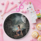  tapijtschelp met volledige maan kanaalriem Borden Papieren Bordje (Feest)