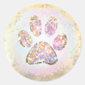 tapijtschelp - ontwerp klassieke ronde sticker (Voorkant)