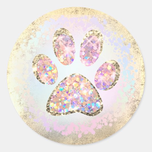 tapijtschelp - ontwerp klassieke ronde sticker (Voorkant)