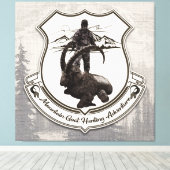 tapijtschelp poster voor de jacht op gebergte canvas afdruk (Insitu (Houten vloer))