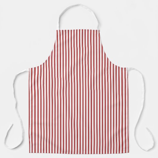 tapijtschelp rode witte bakken schort (Voorkant)