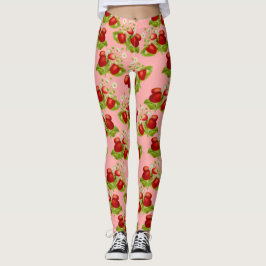  tapijtschelp roze aardbei leggings