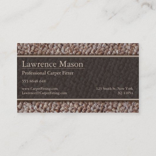 Tapijtschelp / Visitekaartje (Achterkant)