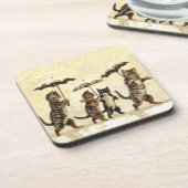  tapijtvlekken Paraprellas dansende sneeuw Onderzetter (Linkerzijde)