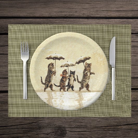  tapijtvlekken Paraprellas dansende sneeuw Papieren Bordje