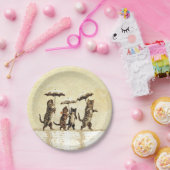  tapijtvlekken Paraprellas dansende sneeuw Papieren Bordje (Feest)