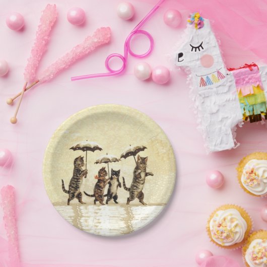  tapijtvlekken Paraprellas dansende sneeuw Papieren Bordje (Feest)